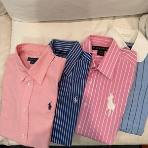 Ralph Lauren Women’s tailored fit oxford shirts.